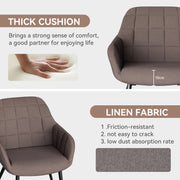 Hawsaiy Ergonomic Dining Chairs Set of 2/4/6 with Metal Leg for Kitchen, Dining Room, or Living Room