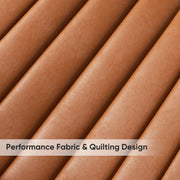 Nalupatio Modern Dining Chairs Set of 2, Comfortable Dining Room Chairs with Thick Cushions, Fabric Upholstered Side Chairs with Metal Legs for Kitchen, Black