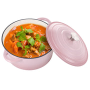 Hawsaiy 6QT Enameled Cast Iron Dutch Oven, Non-Stick, Dual Handles, with Lid for Baking & Cooking