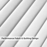 Nalupatio Modern Dining Chairs Set of 2, Comfortable Dining Room Chairs with Thick Cushions, Fabric Upholstered Side Chairs with Metal Legs for Kitchen, Black