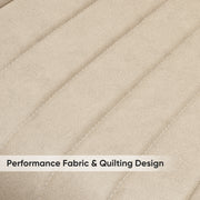 Nalupatio Modern Dining Chairs Set of 2, Comfortable Dining Room Chairs with Thick Cushions, Fabric Upholstered Side Chairs with Metal Legs for Kitchen, Black