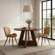 Hawsaiy 5 Piece Round Dining Table Set for 4, 47.3