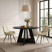Hawsaiy 5 Piece Round Dining Table Set for 4, 47.3