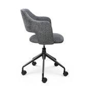 Hawsaiy Modern Office Chair with Smooth Rolling Casters for Home Office, Study Room, or Commercial Use
