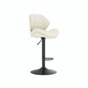 Hawsaiy Swivel Bar Stools Set of 2/4, Adjustable Height Faux Leather Bar Stools with Back, Double-Layer Upholstered Counter Height Bar Chairs for Kitchen Island
