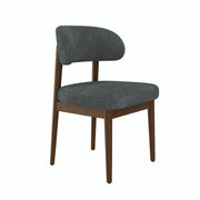 Hawsaiy Dining Chairs Set of 2/4/6, Upholstered Kitchen & Dining Room Chairs with Solid Wood Frame, Curved Back Side Chairs