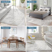 Hawsaiy Modern Area Rug  Persian Patterned Washable for Living Room