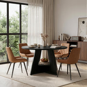 Hawsaiy 5 Piece Round Dining Table Set for 4, 47.3