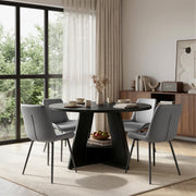 Hawsaiy 5 Piece Round Dining Table Set for 4, 47.3