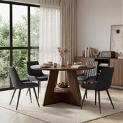 Hawsaiy 5 Piece Round Dining Table Set for 4, 47.3