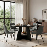 Hawsaiy 5 Piece Round Dining Table Set for 4, 47.3