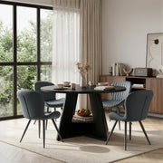 Hawsaiy 5 Piece Round Dining Table Set for 4, 47.3