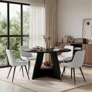 Hawsaiy 5 Piece Round Dining Table Set for 4, 47.3