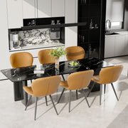 Hawsaiy Faux Leather Dining Chairs Set of 2/4/6 with Widened Backrest & Seat