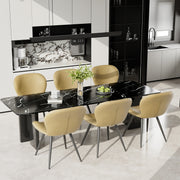 Hawsaiy Faux Leather Dining Chairs Set of 2/4/6 with Widened Backrest & Seat