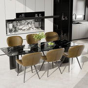 Hawsaiy Faux Leather Dining Chairs Set of 2/4/6 with Widened Backrest & Seat