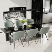 Hawsaiy Faux Leather Dining Chairs Set of 2/4/6 with Widened Backrest & Seat