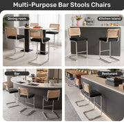Hawsaiy Rattan Bar Stools Set of 2, 26