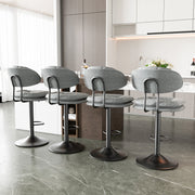 Hawsaiy Adjustable Ergonomic Design Barstools with Double-Layer Upholstered Set of 2/4 for Kitchen Island