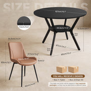 Hawsaiy Dining Table Set for 4, 42.1