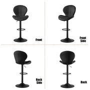 Nalupatio Bar Stools Set of 2 Modern Swivel Bar Chairs, Barstools Counter Height with High Backrest, Easy 3-5 Minute Assembly for Bar, Kitchen, Dining Room Beige