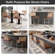 Hawsaiy Rattan Bar Stools Set of 2, 26