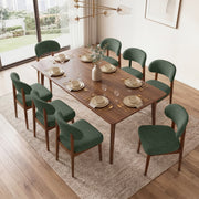 Hawsaiy Dining Chairs Set of 2/4/6, Upholstered Kitchen & Dining Room Chairs with Solid Wood Frame, Curved Back Side Chairs