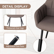 Hawsaiy Ergonomic Dining Chairs Set of 2/4/6 with Metal Leg for Kitchen, Dining Room, or Living Room