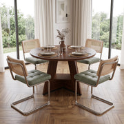 Hawsaiy 5 Piece Round Dining Table Set for 4, 47.3