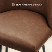 Hawsaiy Counter Height Bar Stools Set of 2/4,360° Swivel Barstools with High Back and Metal Legs,27.10