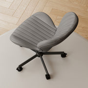Hawsaiy Shell-Shaped Swivel Office Chair, 360° Rotating Vanity Desk Chair with Rocking Function for Home Office, Bedroom, Makeup Vanity
