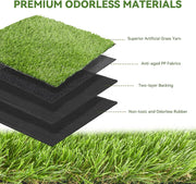 Hawsaiy Artificial Grass Rug, 1.38