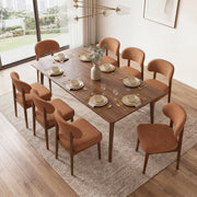 Hawsaiy Dining Chairs Set of 2/4/6, Upholstered Kitchen & Dining Room Chairs with Solid Wood Frame, Curved Back Side Chairs