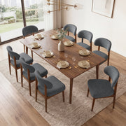 Hawsaiy Dining Chairs Set of 2/4/6, Upholstered Kitchen & Dining Room Chairs with Solid Wood Frame, Curved Back Side Chairs