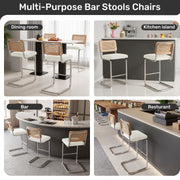 Hawsaiy Rattan Bar Stools Set of 2, 26