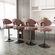 Hawsaiy Adjustable Ergonomic Design Barstools with Double-Layer Upholstered Set of 2/4 for Kitchen Island