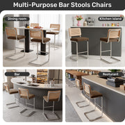 Hawsaiy Rattan Bar Stools Set of 2, 26