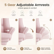 Hawsaiy Cross Legged Office Chair with Flip Armrests，Big and Tall Executive Office Chair, 135° Reclining Criss Cross Chair with Footrest & Lumbar Pillow