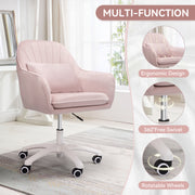 Hawsaiy Comfy Office Chair with Lumbar Support Pillow,Desk Chair with Smooth Wheels for Home Office