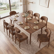 Hawsaiy Dining Chairs Set of 2/4/6, Upholstered Kitchen & Dining Room Chairs with Solid Wood Frame, Curved Back Side Chairs