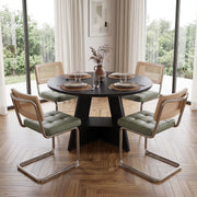 Hawsaiy 5 Piece Round Dining Table Set for 4, 47.3