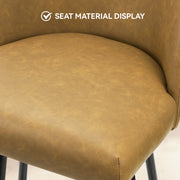 Nalupatio Counter Height Bar Stools Set of 2,360° Swivel Barstools with High Back and Metal Legs,26