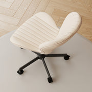 Hawsaiy Shell-Shaped Swivel Office Chair, 360° Rotating Vanity Desk Chair with Rocking Function for Home Office, Bedroom, Makeup Vanity