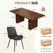 Hawsaiy Dining Table Set for 4, 78