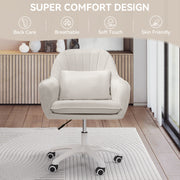 Hawsaiy Comfy Office Chair with Lumbar Support Pillow,Desk Chair with Smooth Wheels for Home Office