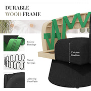 Hawsaiy Swivel Barrel Accent Chair Set of 1/2, Linen Fabric Upholstered Armchair with Wood Frame & Spring Support,Modern Comfy Lounge Sofa Chair with Round Back for Reading Living Room Bedroom