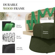 Hawsaiy Swivel Barrel Accent Chair Set of 1/2, Linen Fabric Upholstered Armchair with Wood Frame & Spring Support,Modern Comfy Lounge Sofa Chair with Round Back for Reading Living Room Bedroom