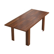 Hawsaiy Extendable Dining Table Set for 6, Upholstered Dining Chairs, Farmhouse Kitchen Dining Room Set, Hidden Leaf Dining Table Seats 6-8