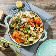 Hawsaiy 6QT Enameled Cast Iron Dutch Oven, Non-Stick, Dual Handles, with Lid for Baking & Cooking