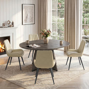 Hawsaiy 5 Piece Extendable Dining Table Set for 4, 47.24